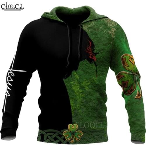 HX Newest Popular St Patricks Day Irish 3D Print Men Women Tracksuit Autumn Long-Sleeved Pullover Fashion Hoodie Drop Shipping