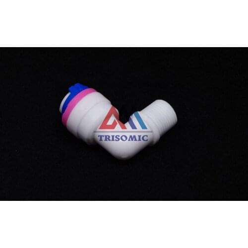 One way valve check valve Elbow 1/4" Quick Fitting 1/8" thread Connection Aquarium RO Water Filter Reverse Osmosis System