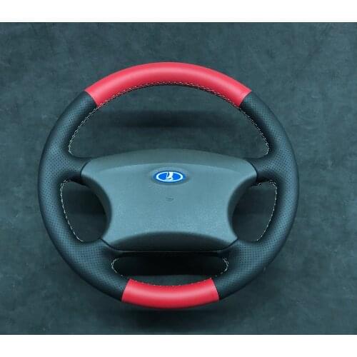 Braid on the Steering Wheel Cover for Chevrolet Niva 2002-2009 Lada 2110 2011-2014 steering wheel case funda volante