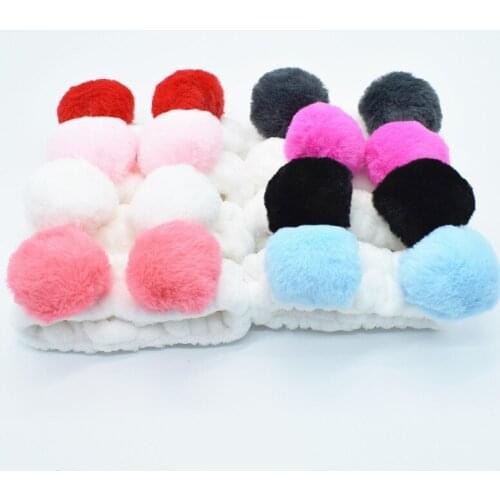 1PCS Cute Panda Hair Holder Hairbands Fleece Bow Animal Ears Headband For Women Girls Turban Fashion Hair Accessories