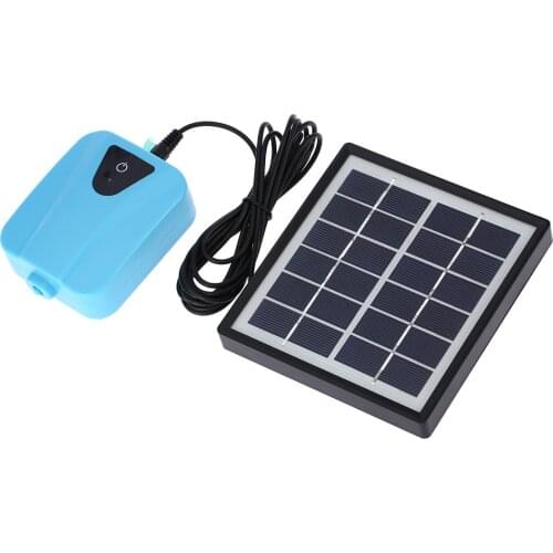 Solar Powered/DC Charging Durable Air Pump Oxygenator Fishing low noise large air volume Water Oxygen Pump Pond Aerator
