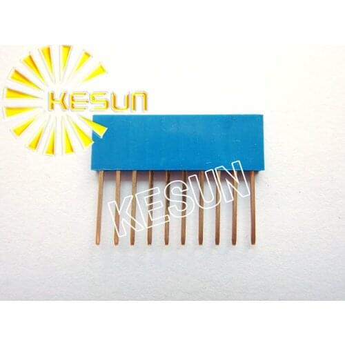 BLUE 10P 10Pin 11MM Long Needle 2.54MM Female Pin Header Strip Stackable Header x500PCS