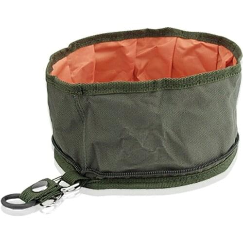 Folding Feeder Bowl Fabric Collapsible Pet Travel Bowl Potrable Water Drinker Pet Cat Dog Food Bowls Container for Pet Suppliers
