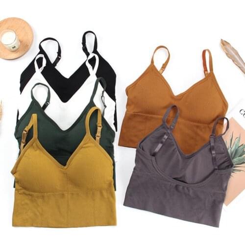 Sport Bras Seamless Removable Padded Nylon Adjustable Workout Sports Bra for Women