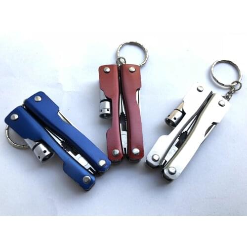 LED light multi-function mini flashlight pliers small multi-purpose outdoor supplies tool camp folding gifts