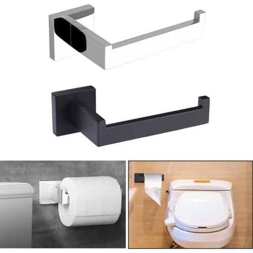 Toilet Paper Tissue Roll Holder Stainless Steel Bathroom Rustproof Silver