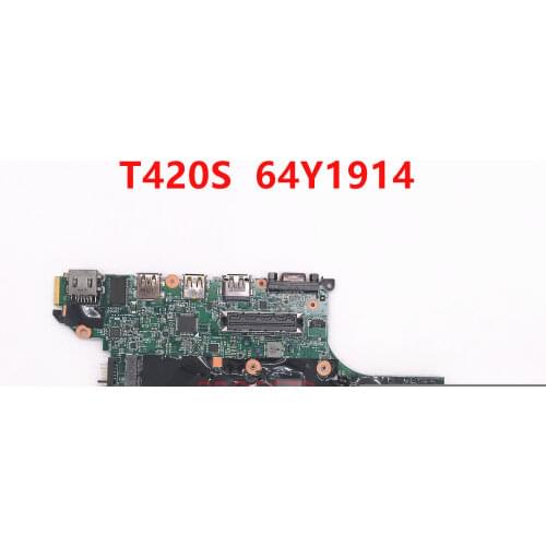 High quality For Lenovo T420S Laptop motherboard 63Y1914 H0223-4 48.4KF58.041 With SR04A I5-2520M CPU 100% full Tested