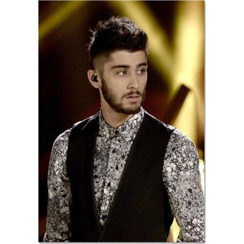 Zayn Malik Poster Custom Canvas Poster Art Home Decoration Cloth Fabric Wall Poster Print Silk Fabric 30X45cm40X60cm