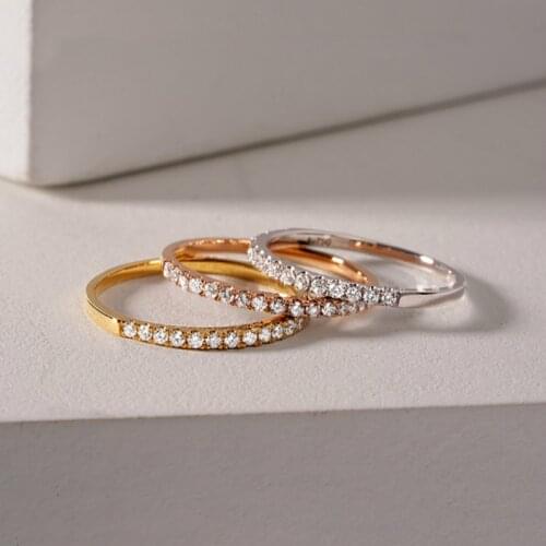 2021 New 925 Silver Ring Small Wedding Ring Simple and Cool and Elegant Womens Anniversary Holiday Gift