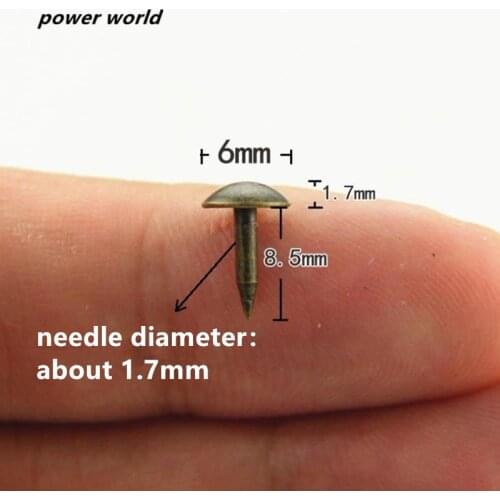 100pcs 6mm Round Head Nail Furniture Sofa decorative nail board nail pushpin bronze door nail Fasteners Hardware