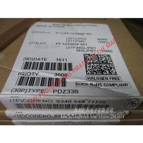 100pcs/lot PDZ33B SOD-323 Voltage regulator diodes In Stock