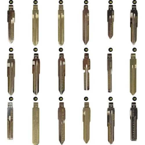 175PCS 35 Types Full Original Engraved Line Key for 2 in 1 LiShi Scale Shearing Teeth Blank Car Key Locksmith Tools