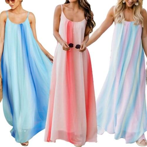2021 Summer Maternity Dresses Casual Pregnant Women Dress Stretchy Summer Solid Color Pregnancy Dress Chiffon Sling Beach Dress