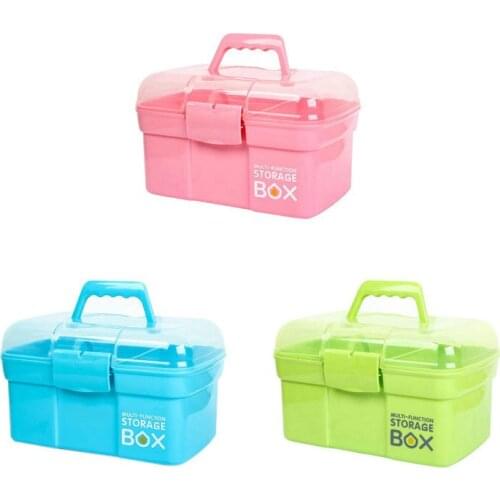 3 color multilayer plastic household portable medicine cabinet childrens medicine storage box small medical box first aid kit