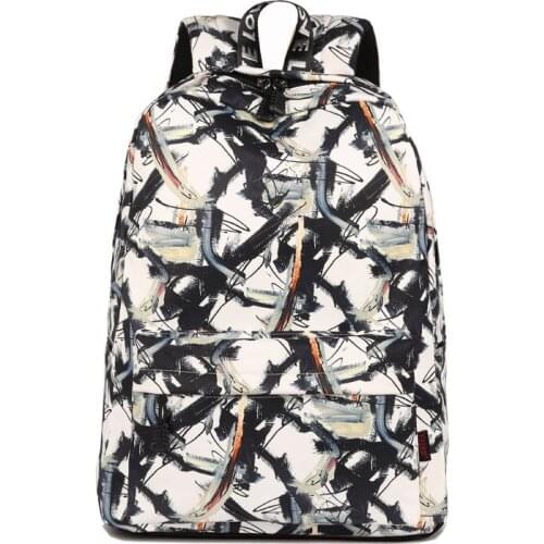 3PCS / LOT Retro Backpack Men Women Graffiti Backpack Cartoon Cute Teenage Girls Student Bag Rucksack Mochila Impermeable