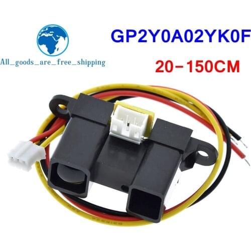 GP2Y0A02YK0F Infrared IR Sensor Infrared Proximity Sensor Obstacle Avoidance Detect 20-150cm Distance Measuring With Cable