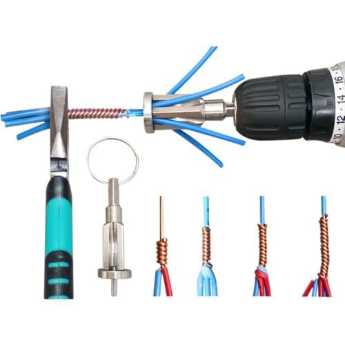 Wire Stripping Artifact Flashlight Dual-Use Fast Switch Terminal Block Electrician Automatic Stripping Twist Line Artifact