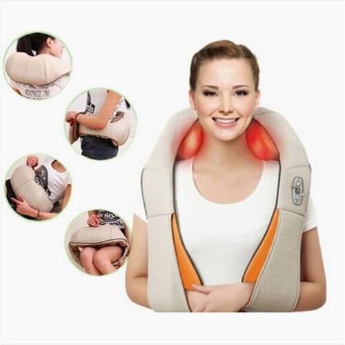 Healthy Care Shiatsu Kneading Back Neck Shoulder Body Massager infrared heating Massager