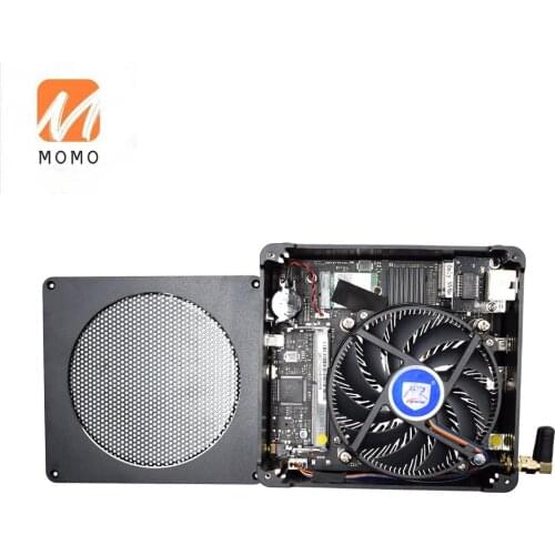 Without cooling fan Mini PC dual WiFi antennas smallest win pc in the world mini digital speaker system