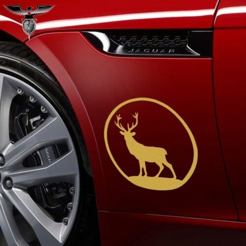 EmpireYing 3 Size 8 Colors Lovely Wildlife Deer Reindeer Animal Silhouette Car Sticker Wall Truck Lapp Bumper Vinyl Decal Gifts