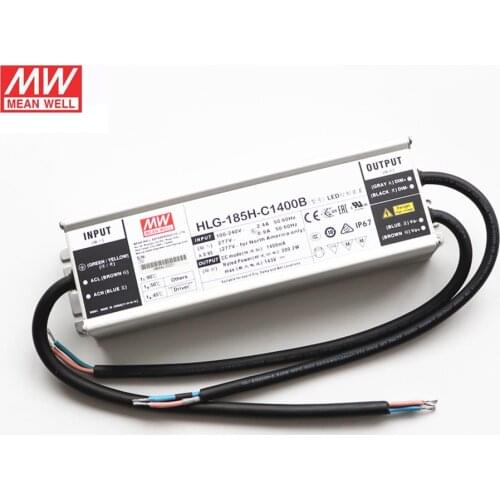 Original MEAN WELL LPC-60-1400 HLG-185H-C1400B Driver Power Supply For Cree CXB3590 CXA3050 LED