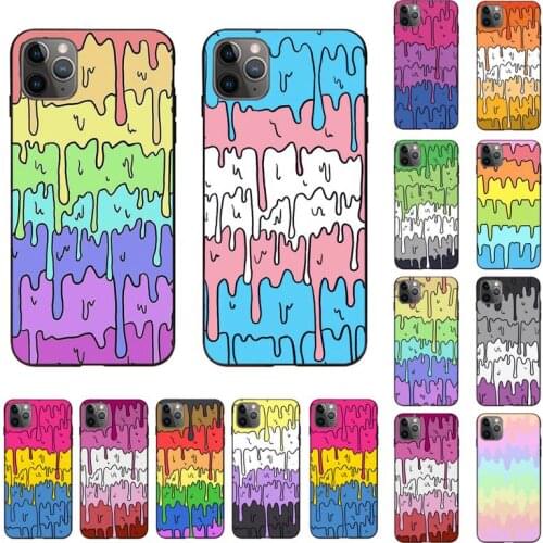 Yinuoda Pastel Kawaii Melting Trans Pride LGBTQ Design Phone Case for iPhone 11 12 pro XS MAX 8 7 6 6S Plus X 5S SE 2020 XR