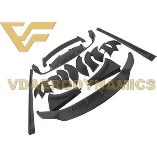 Suitable For 14-18 Porsche Macan Turbo Carbon Fiber VAD Full Body Kit Front Lip Fender Flares Side Skirts Rear Lip Diffuser