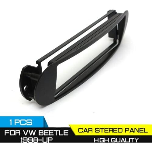 1 DIN Car Stereo Panel Plate Refitting In Dash Dashboard Car Radio Fascias for VW Beetle 1998-2000 2001 2002 2003 2004-2008