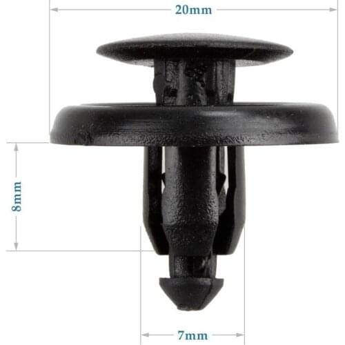 Applicable To Toyota Byd Series Fast Wire Nail Seat Leaf Plate Inner Lining Through Core Decorative Buckle (100pcs) 1191