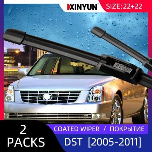 Coated wiper Front Wiper Blades For Cadillac DTS 2005 - 2011 Windshield Windscreen Front Window 22"+22"