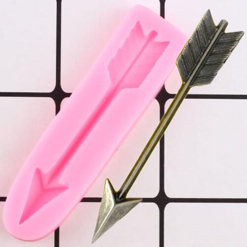Sugarcraft Arrow Silicone Molds DIY Baby Party Cupcake Topper Fondant Cake Decorating Tools Candy Clay Chocolate Gumpaste Mould