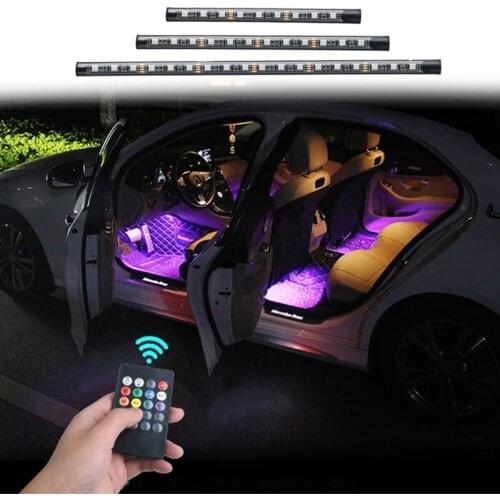 Car RGB LED Strip Light Car Styling Decorative Atmosphere Lamps Interior Light