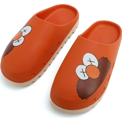 Unisex Slippers Summer Slides Beach Shoes Outdoor Indoor Casual Painted Cartoon Sandals Couple Slippers for Men and Women