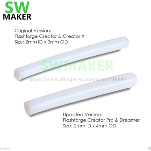 5pcs Hot End PTFE Tube for Flashforge Creator /Creator X and other 3D Printers