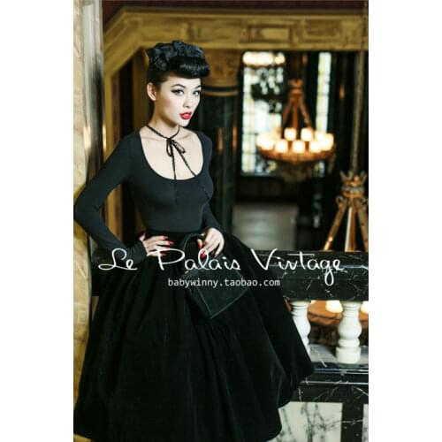 Le Palais Vintage limited sexy low cut lace sleeve conjoined tight jumpsuit