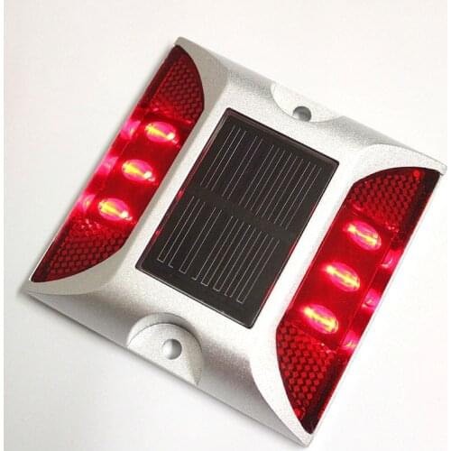 Waterproof IP68 Aluminum LED Solar Powered Road Stud Light High bright fog-proof LED