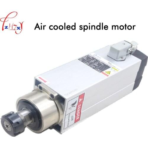 Air cooled high speed motor spindle ER25 3.5kw square air cooled spindle motor engraving machine accessories 220/380V 1PC