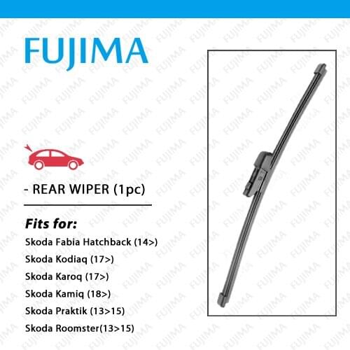 Rear Wiper Blade for Skoda Fabia Hatchback Kodiaq Karoq Kamiq Praktik Roomster, Back Windscreen Wipers