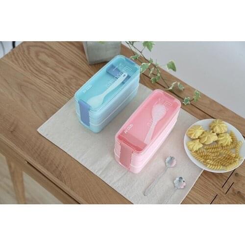 1PC 3 Layer Multifuntion Lovely Student Lunch Boxes Japanese Style Multi-storey Children Lunch Container NP 006