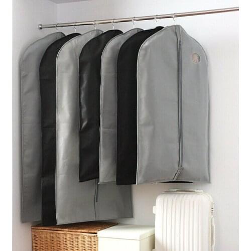 Hanging Clothing Covers Garment Dress Suit Coat Dust Cover Home Storage Bag Pouch Case Organizer Wardrobe Hanging Clothing