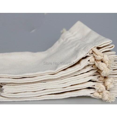 100pcs/lot wholesale jute/linen/flax drawstring gift bags for cosmetic/herb/bangle packaging,Size be customized,Various colors