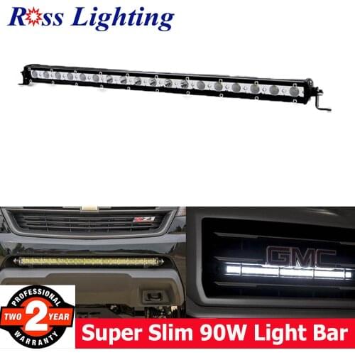 20inch 90W LED Work Light Bar Extreme Slim LED Bar Flood Spot Combo Auto LED Work Lamp 12V For ATV Truck Off road 4X4WD