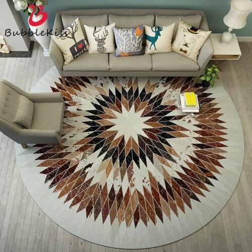 Rugs 3D Round Carpet Modern Area Rug for Bedroom Decor Carpets for Living Room Creative Design for Kids Room Home Decor