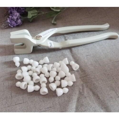 5000pcs/lot 19x12x10mm white plastic bulk skeleton beads toy joint doll skeloton + free Assembly pliers