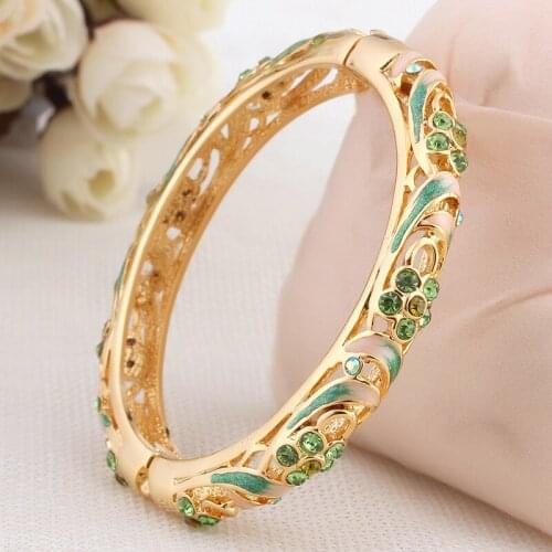 Authentic style of cloisonne enamel bangles set auger restoring ancient ways the new bracelet foreign friends gifts