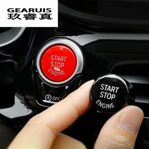 Car styling ENGINE START STOP switch button for BMW F chassis cars F20 F21 F30 F34 F10 F07 F48 F52 F25 F15 F16 auto Accessories