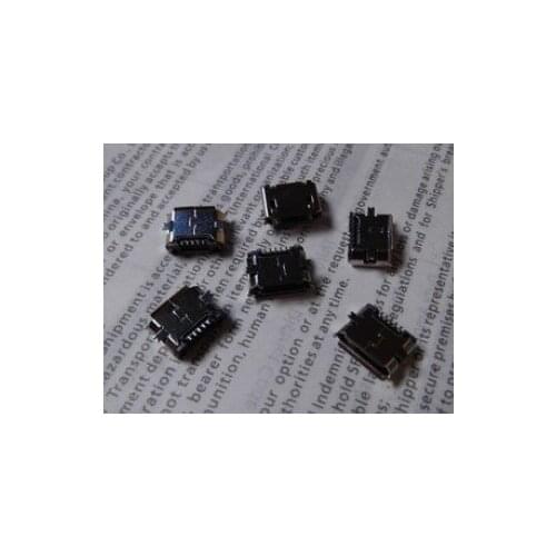 Free shipping 100 Pcs smd Micro 5 pin USB Female Jack Socket,chip Connector