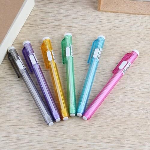 Free shipping 12pcs pencil eraser high quality auto pencil eraser stationery eraser mechanical pencil eraser for advertisement