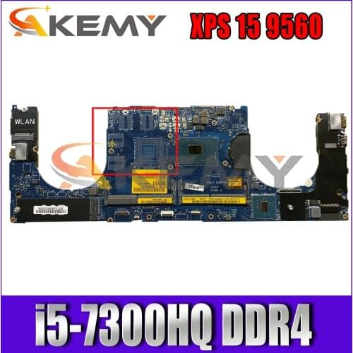 CAM00 CAM01 LA-E331P MB For DELL XPS 15 9560 Precision 5520 M5520 Laptop motherboard With i5-7300HQ DDR4 100% Test Working
