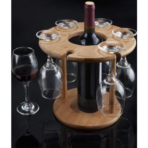 Wooden Red Wine Holder Wine Storage Display Stand Storage Rack Kitchen Bar Organizer Holder Home Decoration Ornaments Barware